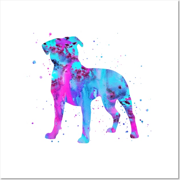 American Pit Bull Terrier, Wall Art by RosaliArt